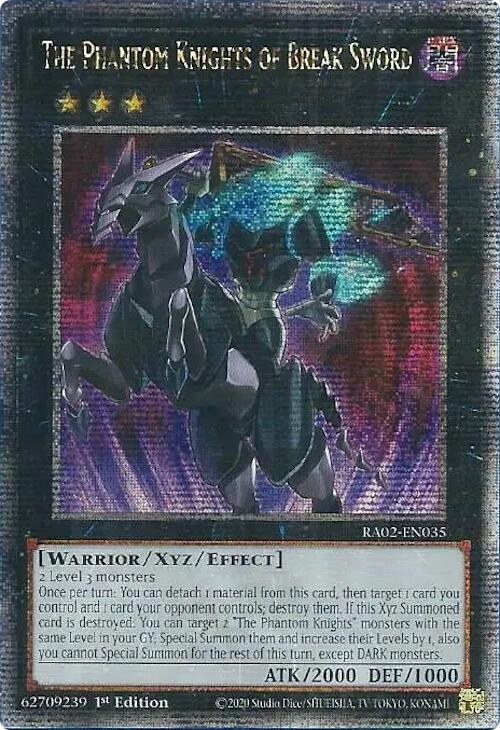 The Phantom Knights of Break Sword (Quarter Century Secret Rare) [RA02-EN035] Quarter Century Secret Rare | Total Play