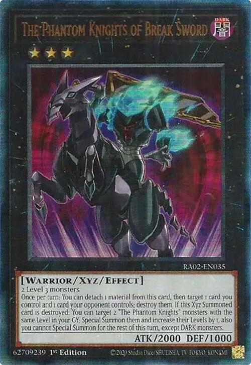 The Phantom Knights of Break Sword (PUR) [RA02-EN035] Prismatic Ultimate Rare | Total Play