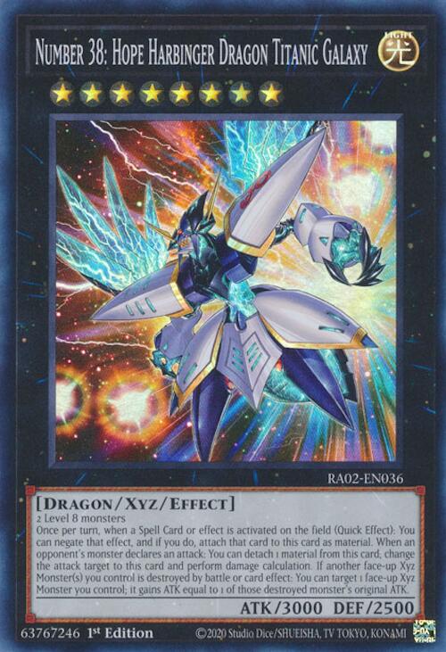 Number 38: Hope Harbinger Dragon Titanic Galaxy [RA02-EN036] Super Rare | Total Play
