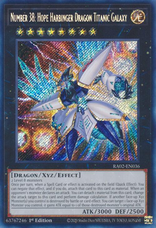 Number 38: Hope Harbinger Dragon Titanic Galaxy (Secret Rare) [RA02-EN036] Secret Rare | Total Play
