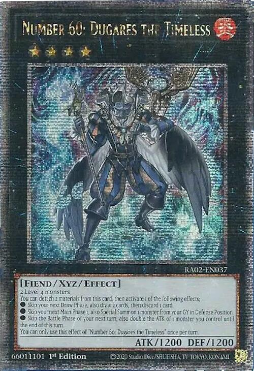 Number 60: Dugares the Timeless (Quarter Century Secret Rare) [RA02-EN037] Quarter Century Secret Rare | Total Play