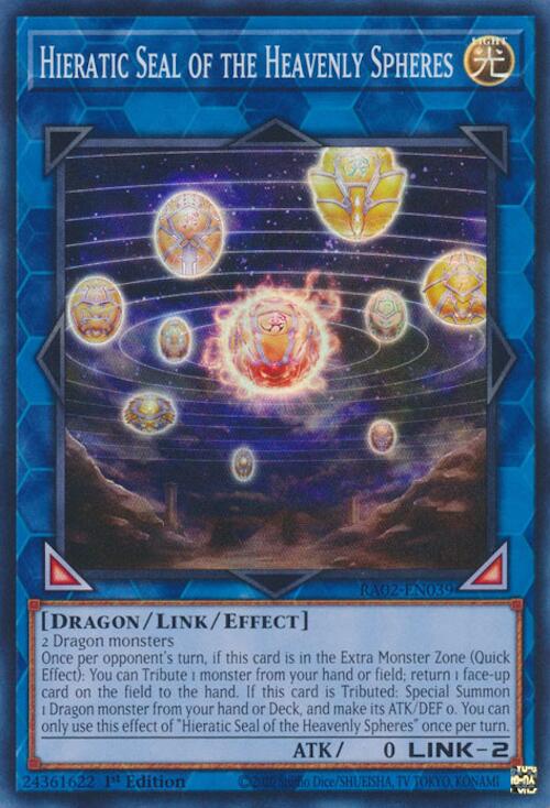 Hieratic Seal of the Heavenly Spheres [RA02-EN039] Super Rare | Total Play
