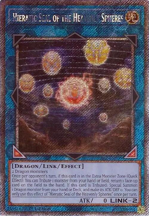 Hieratic Seal of the Heavenly Spheres (Platinum Secret Rare) [RA02-EN039] Platinum Secret Rare | Total Play