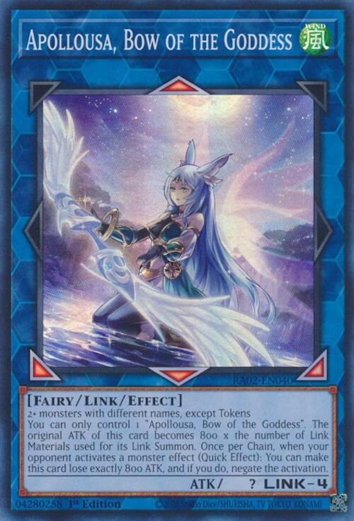 Apollousa, Bow of the Goddess (Alternate Art) [RA02-EN040] Super Rare | Total Play