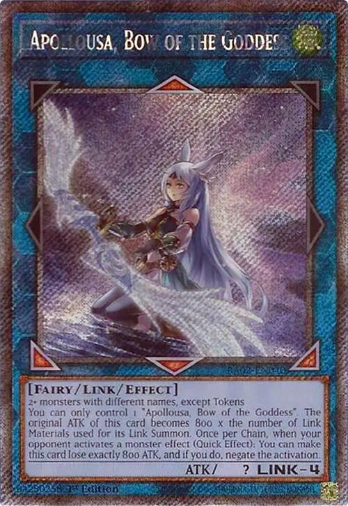 Apollousa, Bow of the Goddess (Alternate Art) (Platinum Secret Rare) [RA02-EN040] Platinum Secret Rare | Total Play