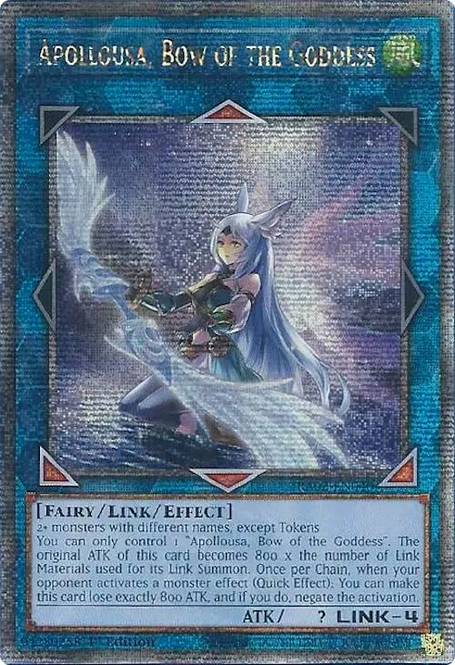 Apollousa, Bow of the Goddess (Alternate Art) (Quarter Century Secret Rare) [RA02-EN040] Quarter Century Secret Rare | Total Play