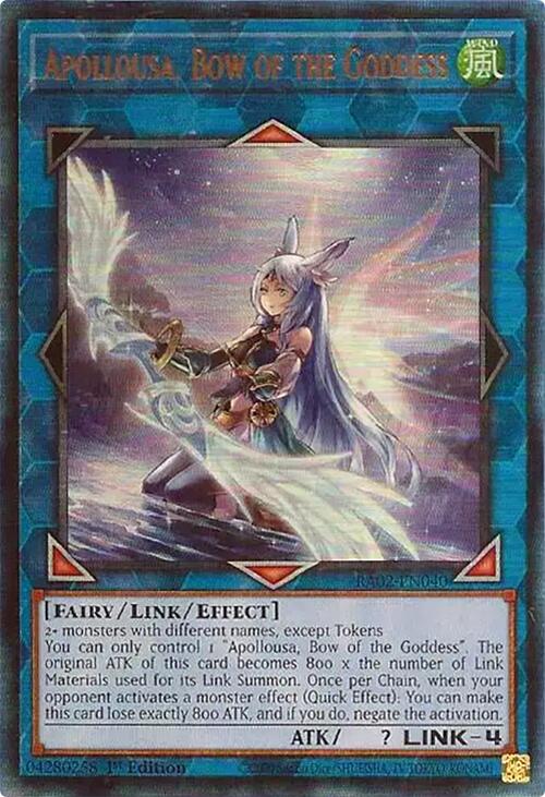 Apollousa, Bow of the Goddess (Alternate Art) (PUR) [RA02-EN040] Prismatic Ultimate Rare | Total Play