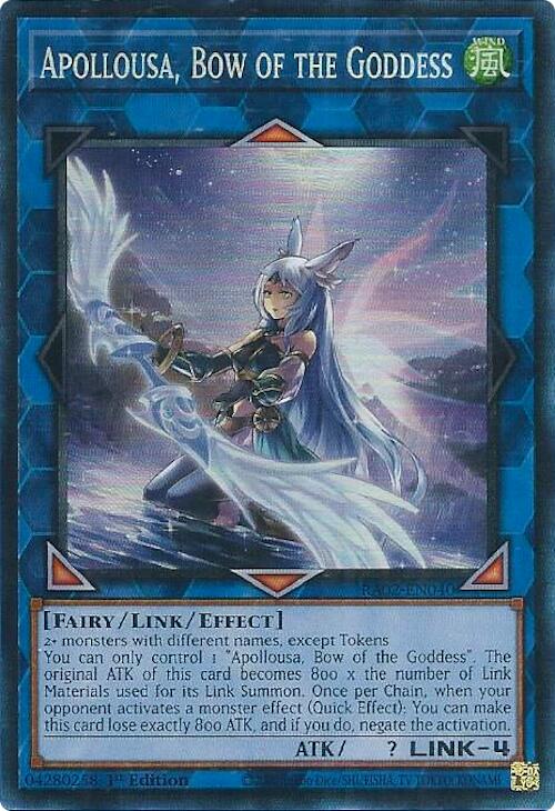 Apollousa, Bow of the Goddess (Alternate Art) (PCR) [RA02-EN040] Prismatic Collector's Rare | Total Play