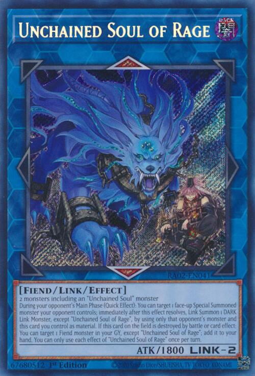 Unchained Soul of Rage (Secret Rare) [RA02-EN041] Secret Rare | Total Play