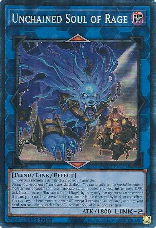 Unchained Soul of Rage (PCR) [RA02-EN041] Prismatic Collector's Rare | Total Play