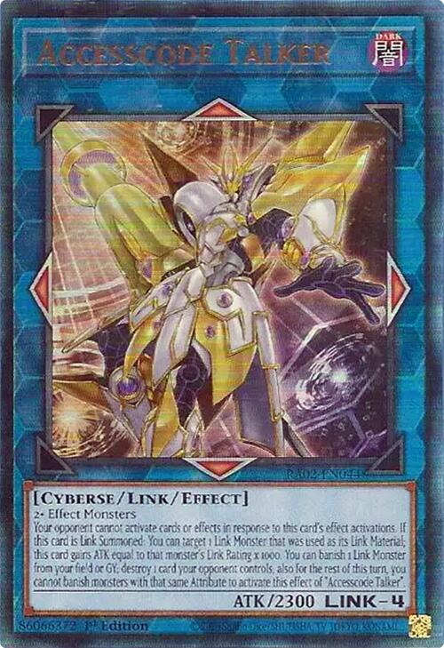 Accesscode Talker (PUR) [RA02-EN044] Prismatic Ultimate Rare | Total Play