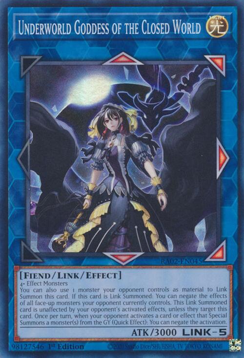 Underworld Goddess of the Closed World [RA02-EN045] Super Rare | Total Play