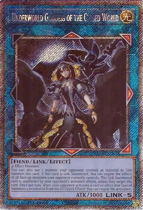Underworld Goddess of the Closed World (Platinum Secret Rare) [RA02-EN045] Platinum Secret Rare | Total Play