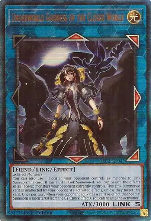 Underworld Goddess of the Closed World (PUR) [RA02-EN045] Prismatic Ultimate Rare | Total Play