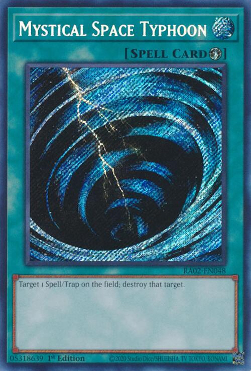 Mystical Space Typhoon (Secret Rare) [RA02-EN048] Secret Rare | Total Play