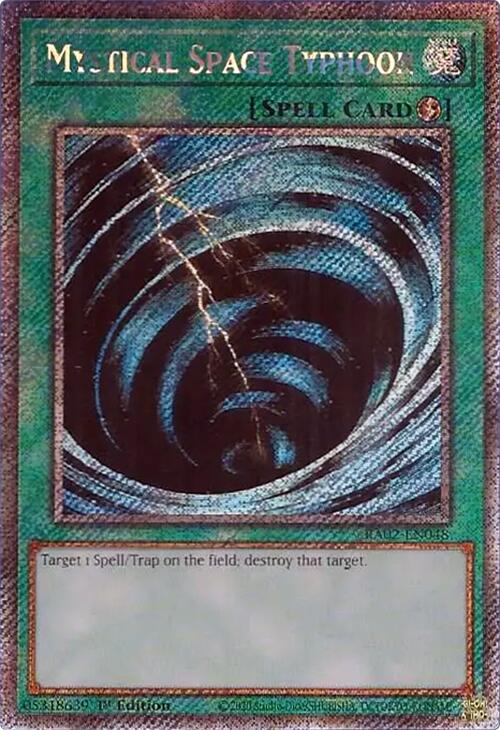 Mystical Space Typhoon (Platinum Secret Rare) [RA02-EN048] Platinum Secret Rare | Total Play