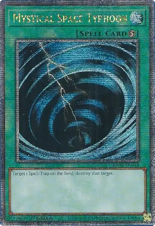 Mystical Space Typhoon (Quarter Century Secret Rare) [RA02-EN048] Quarter Century Secret Rare | Total Play