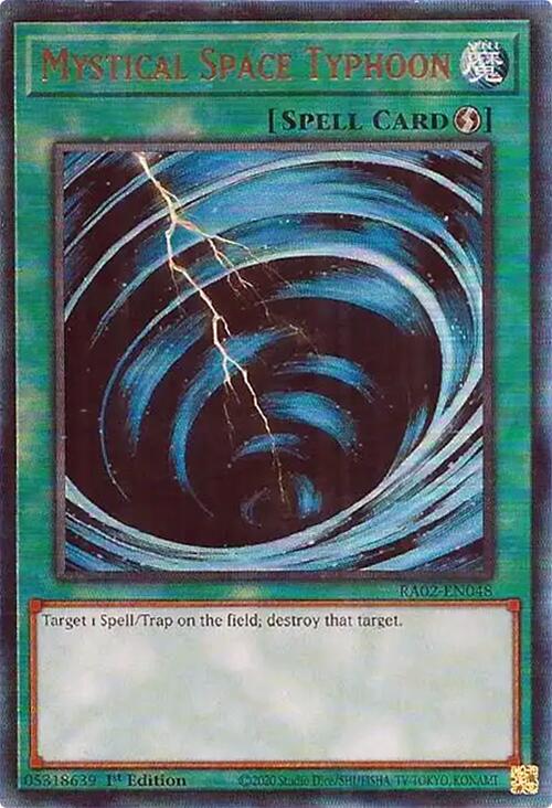 Mystical Space Typhoon (PUR) [RA02-EN048] Prismatic Ultimate Rare | Total Play