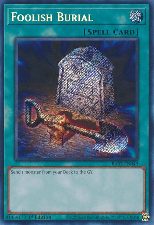Foolish Burial (Secret Rare) [RA02-EN049] Secret Rare | Total Play
