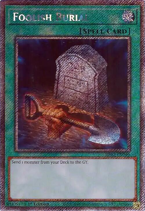 Foolish Burial (Platinum Secret Rare) [RA02-EN049] Platinum Secret Rare | Total Play