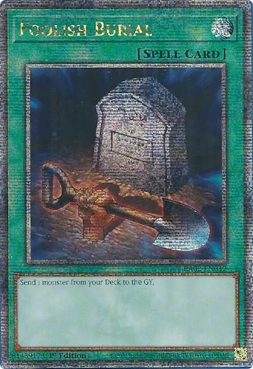 Foolish Burial (Quarter Century Secret Rare) [RA02-EN049] Quarter Century Secret Rare | Total Play
