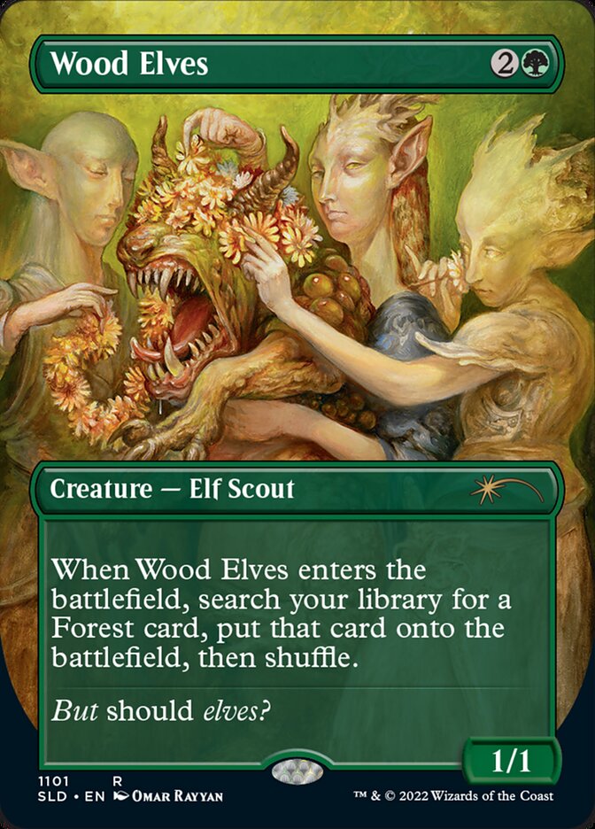 Wood Elves (Borderless) [Secret Lair Drop Series] | Total Play