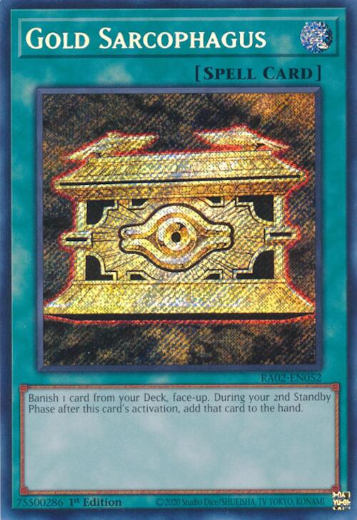 Gold Sarcophagus (Secret Rare) [RA02-EN052] Secret Rare | Total Play