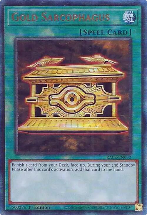 Gold Sarcophagus (PUR) [RA02-EN052] Prismatic Ultimate Rare | Total Play