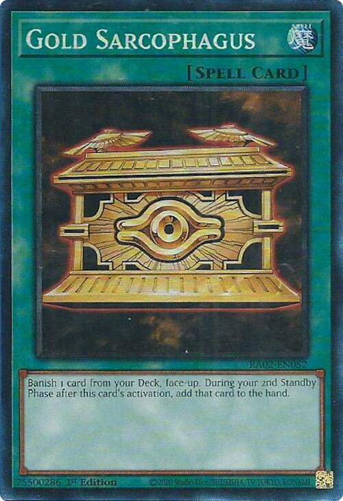 Gold Sarcophagus (PCR) [RA02-EN052] Prismatic Collector's Rare | Total Play