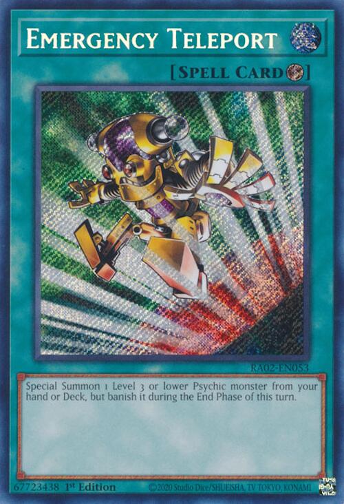 Emergency Teleport (Secret Rare) [RA02-EN053] Secret Rare | Total Play