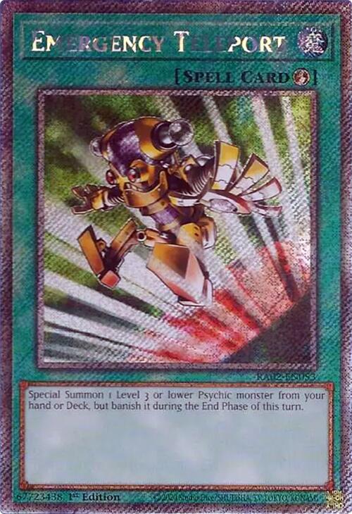 Emergency Teleport (Platinum Secret Rare) [RA02-EN053] Platinum Secret Rare | Total Play