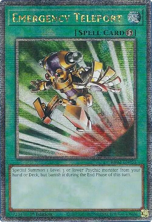Emergency Teleport (Quarter Century Secret Rare) [RA02-EN053] Quarter Century Secret Rare | Total Play