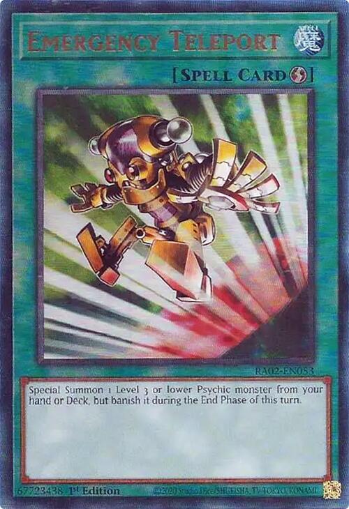 Emergency Teleport (PUR) [RA02-EN053] Prismatic Ultimate Rare | Total Play