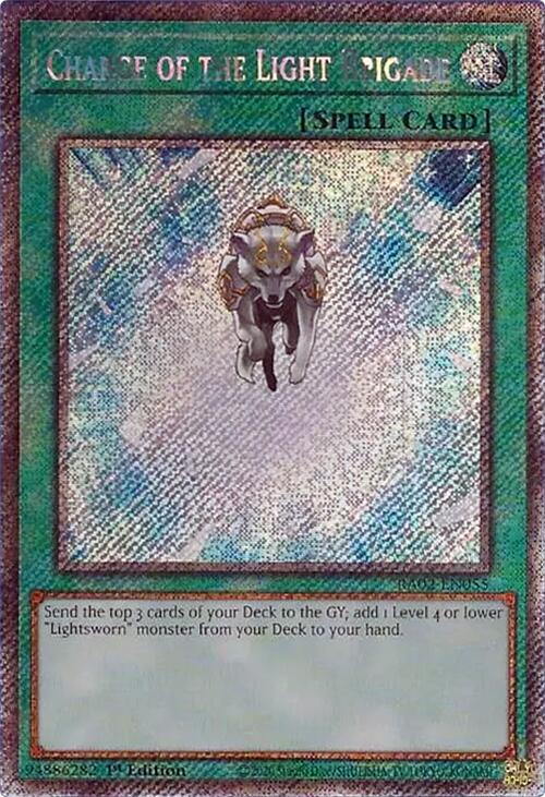Charge of the Light Brigade (Platinum Secret Rare) [RA02-EN055] Platinum Secret Rare | Total Play