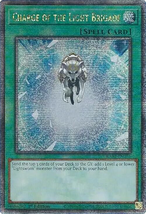 Charge of the Light Brigade (Quarter Century Secret Rare) [RA02-EN055] Quarter Century Secret Rare | Total Play