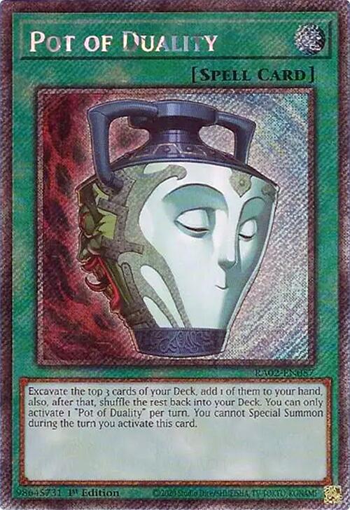 Pot of Duality (Platinum Secret Rare) [RA02-EN057] Platinum Secret Rare | Total Play