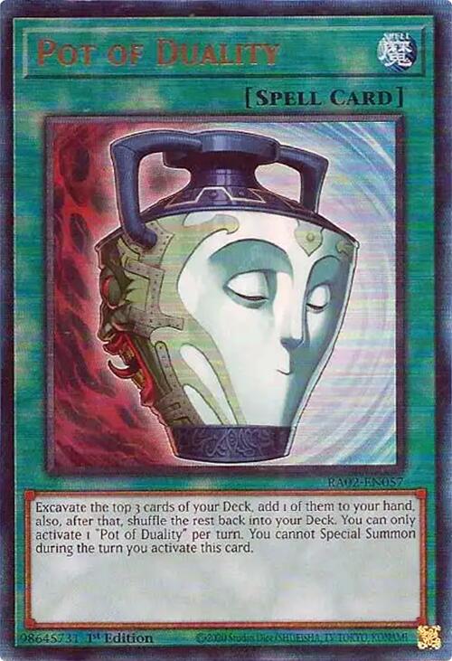 Pot of Duality (PUR) [RA02-EN057] Prismatic Ultimate Rare | Total Play