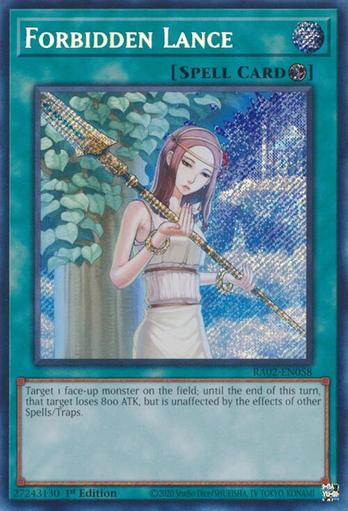 Forbidden Lance (Secret Rare) [RA02-EN058] Secret Rare | Total Play