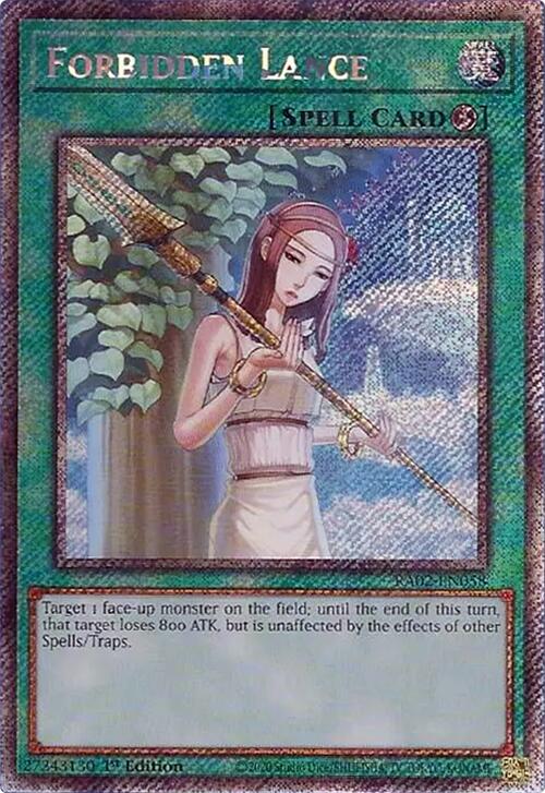 Forbidden Lance (Platinum Secret Rare) [RA02-EN058] Platinum Secret Rare | Total Play