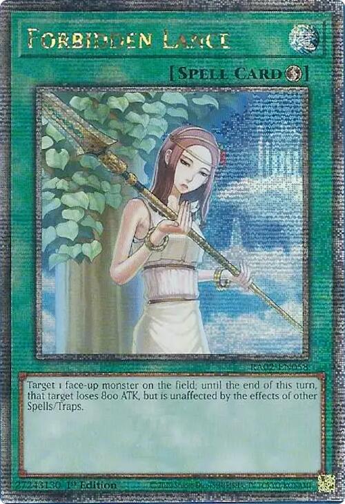 Forbidden Lance (Quarter Century Secret Rare) [RA02-EN058] Quarter Century Secret Rare | Total Play