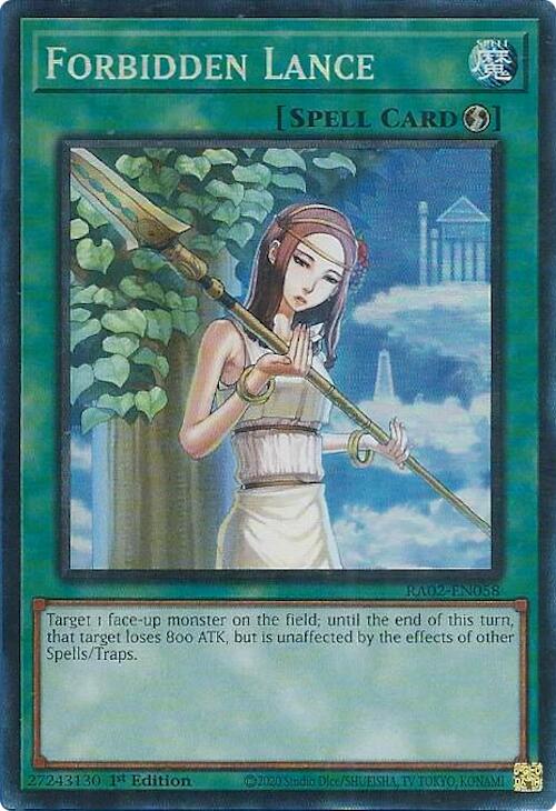 Forbidden Lance (PCR) [RA02-EN058] Prismatic Collector's Rare | Total Play