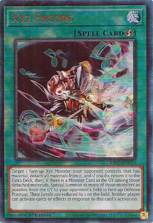 Xyz Encore (PUR) [RA02-EN059] Prismatic Ultimate Rare | Total Play
