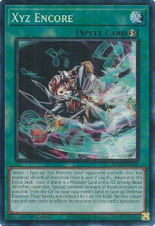 Xyz Encore (PCR) [RA02-EN059] Prismatic Collector's Rare | Total Play