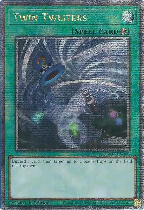Twin Twisters (Quarter Century Secret Rare) [RA02-EN060] Quarter Century Secret Rare | Total Play