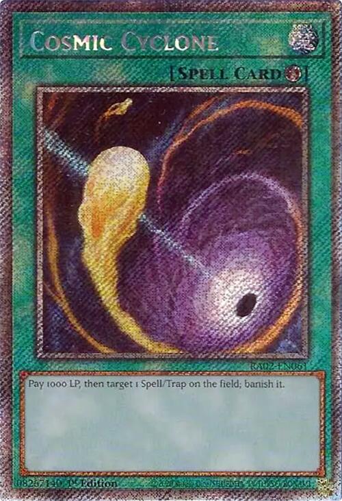 Cosmic Cyclone (Platinum Secret Rare) [RA02-EN061] Platinum Secret Rare | Total Play