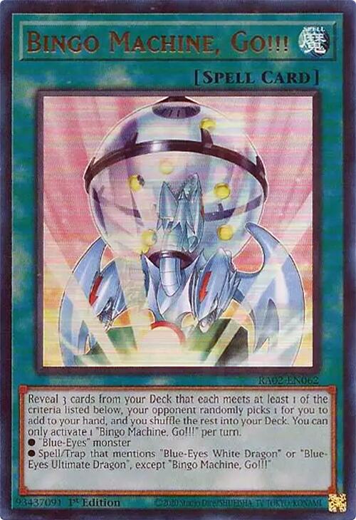 Bingo Machine, Go!!! (UR) [RA02-EN062] Ultra Rare | Total Play