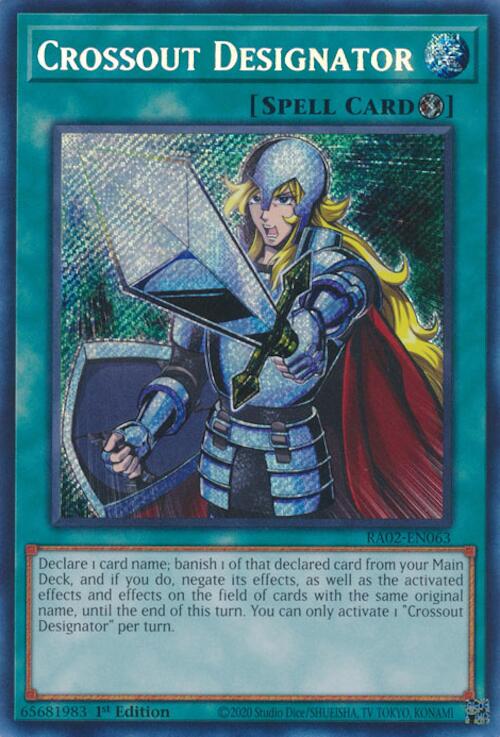 Crossout Designator (Secret Rare) [RA02-EN063] Secret Rare | Total Play
