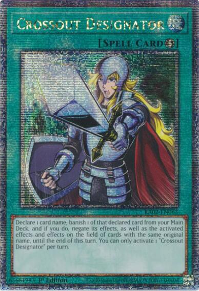Crossout Designator (Quarter Century Secret Rare) [RA02-EN063] Quarter Century Secret Rare | Total Play