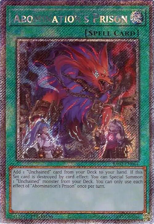 Abomination's Prison (Platinum Secret Rare) [RA02-EN064] Platinum Secret Rare | Total Play