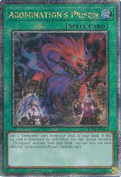 Abomination's Prison (Quarter Century Secret Rare) [RA02-EN064] Quarter Century Secret Rare | Total Play